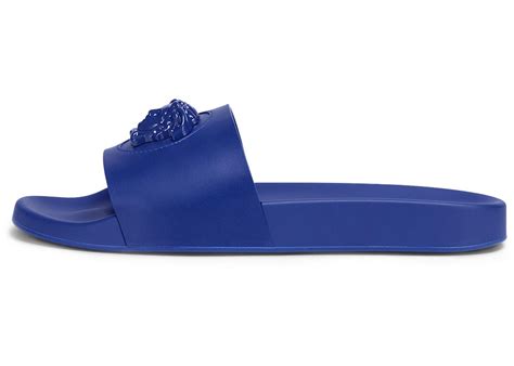 royal blue versace|Versace Leather Slides La Medusa Royal Blue .